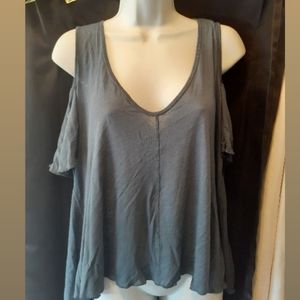 FREE PEOPLE small cold shoulder tank top